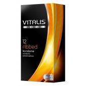 Ребристые презервативы VITALIS PREMIUM ribbed - 12 шт. - Vitalis - купить с доставкой в Волгограде