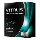 Контурные презервативы VITALIS PREMIUM comfort plus - 3 шт. - Vitalis - купить с доставкой в Волгограде
