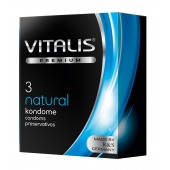Классические презервативы VITALIS PREMIUM natural - 3 шт. - Vitalis - купить с доставкой в Волгограде
