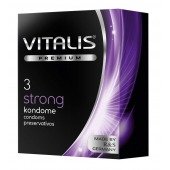 Презервативы с утолщенной стенкой VITALIS PREMIUM strong - 3 шт. - Vitalis - купить с доставкой в Волгограде
