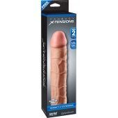 Телесная насадка Fantasy X-tensions Perfect 2  Extension - 20,3 см. - Pipedream - в Волгограде купить с доставкой