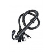 Длинный кожаный кнут с хлопушками на конце - ToyFa - купить с доставкой в Волгограде