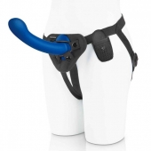 Синяя насадка Remote Control P-Spot G-Spot с черными трусиками - 20 см. - Pegasus - купить с доставкой в Волгограде