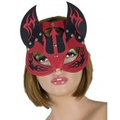 Маска дьяволицы с рожками - LOVETOY (А-Полимер) - купить с доставкой в Волгограде