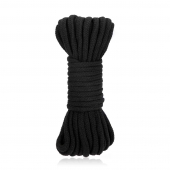 Черная хлопковая веревка для связывания Bondage Rope - 10 м. - Lux Fetish - купить с доставкой в Волгограде