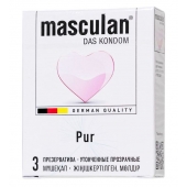 Супертонкие презервативы Masculan Pur - 3 шт. - Masculan - купить с доставкой в Волгограде