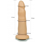Телесная насадка Harness - 15,8 см. - LOVETOY (А-Полимер) - купить с доставкой в Волгограде