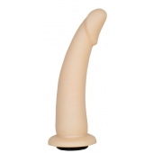 Телесная гладкая насадка-фаллоимитатор Harness - 17 см. - LOVETOY (А-Полимер) - купить с доставкой в Волгограде