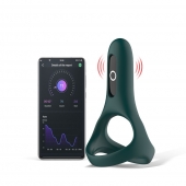 Изумрудное виброкольцо Magic Motion Rise с подхватом мошонки - Magic Motion - в Волгограде купить с доставкой