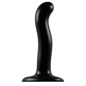 Черный фаллоимитатор-насадка Strap-On-Me P G spot Dildo size S - 16,4 см. - Strap-on-me - купить с доставкой в Волгограде