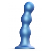 Голубая насадка Strap-On-Me Dildo Plug Balls size S - Strap-on-me - купить с доставкой в Волгограде