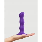Фиолетовая насадка Strap-On-Me Dildo Geisha Balls size M - Strap-on-me - купить с доставкой в Волгограде
