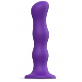 Фиолетовая насадка Strap-On-Me Dildo Geisha Balls size M - Strap-on-me - купить с доставкой в Волгограде