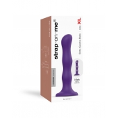Фиолетовая насадка Strap-On-Me Dildo Geisha Balls size XL - Strap-on-me - купить с доставкой в Волгограде