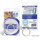 Стальное эрекционное кольцо STEEL COCK RING - 3.5 см. - BlueLine - в Волгограде купить с доставкой