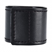 Хомут-утяжка для мошонки из искусственной кожи на липучке VELCRO BALL STRETCHER- 4 см. - BlueLine - в Волгограде купить с доставкой