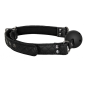 Черный кляп-шарик BALL GAG DIAMOND - Dream Toys - купить с доставкой в Волгограде