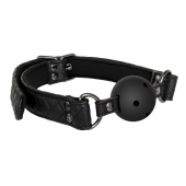 Черный кляп-шарик BALL GAG DIAMOND - Dream Toys - купить с доставкой в Волгограде
