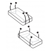 Фиксаторы для кровати WRAPAROUND MATTRESS RESTRAIN - Pipedream - купить с доставкой в Волгограде