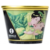 Массажная свеча Exotic Green Tea с ароматом зелёного чая - 170 мл. - Shunga - купить с доставкой в Волгограде