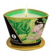 Массажная свеча Exotic Green Tea с ароматом зелёного чая - 170 мл. - Shunga - купить с доставкой в Волгограде