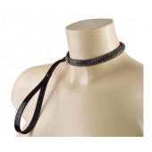 Эффектный сверкающий ошейник с поводком  Гламур - Sitabella - купить с доставкой в Волгограде