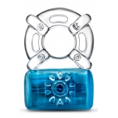 Синее эрекционное виброкольцо Pleaser Rechargeable C-Ring - Blush Novelties - в Волгограде купить с доставкой
