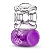 Фиолетовое эрекционное виброкольцо Pleaser Rechargeable C-Ring - Blush Novelties - в Волгограде купить с доставкой