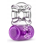 Фиолетовое эрекционное виброкольцо One Night Stand Vibrating C-Ring - Blush Novelties - в Волгограде купить с доставкой