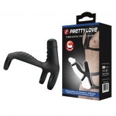 Черная вибронасадка на пенис Vibrating Penis Sling - Baile - в Волгограде купить с доставкой