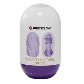 Сиреневый мастурбатор-яйцо Smooth Stripes - Baile - в Волгограде купить с доставкой