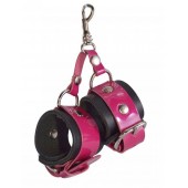 Розово-черный брелок  Наручники - Sitabella - купить с доставкой в Волгограде