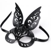 Черная ажурная маска  Зайка  с ушками - Crazy Handmade - купить с доставкой в Волгограде