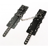 Узорчатые кожаные оковы с регулируемыми ремешками - Crazy Handmade - купить с доставкой в Волгограде