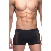 Черные мужские трусы-боксеры с прозрачными вставками по бокам - La Blinque купить с доставкой