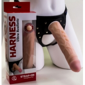 Насадка-фаллос в комплекте с трусиками Harness - 21,6 см. - LOVETOY (А-Полимер) - купить с доставкой в Волгограде