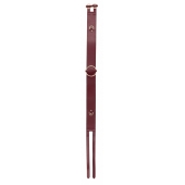 Бордовый ремень Halo Waist Belt - размер L-XL - Shots Media BV - купить с доставкой в Волгограде