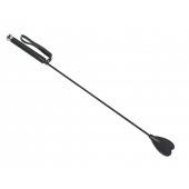 Чёрный стек с шлепком-сердечком - 70 см. - Sitabella - купить с доставкой в Волгограде