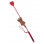 Стек с красным наконечником-сердечком - 70 см. - Sitabella - купить с доставкой в Волгограде