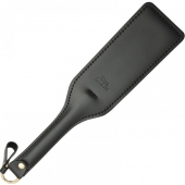 Черная кожаная шлепалка SitaBlack - 30 см. - Sitabella - купить с доставкой в Волгограде