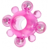 Эрекционное кольцо c бусинками - Toyfa Basic - в Волгограде купить с доставкой