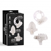 Набор из 3 прозрачных эрекционных колец с вибрацией Teasers Ring Kit - Chisa - в Волгограде купить с доставкой