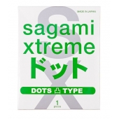 Презерватив Sagami Xtreme Type-E с точками - 1 шт. - Sagami - купить с доставкой в Волгограде