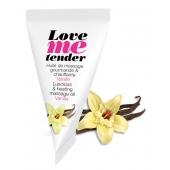 Съедобное согревающее массажное масло Love Me Tender Vanilla с ароматом ванили - 10 мл. - Love to Love - купить с доставкой в Волгограде