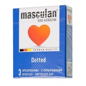 Презервативы с пупырышками Masculan Dotted - 3 шт. - Masculan - купить с доставкой в Волгограде