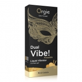 Съедобный гель Dual Vibe Pina Colada с эффектом вибрации и вкусом коктейля пина колада - 15 мл. - ORGIE - купить с доставкой в Волгограде