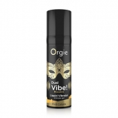 Съедобный гель Dual Vibe Pina Colada с эффектом вибрации и вкусом коктейля пина колада - 15 мл. - ORGIE - купить с доставкой в Волгограде