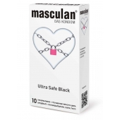 Ультрапрочные презервативы Masculan Ultra Safe Black - 10 шт. - Masculan - купить с доставкой в Волгограде