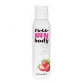 Массажная хрустящая пенка Tickle My Body Strawberry с ароматом клубники - 150 мл. - Love to Love - купить с доставкой в Волгограде
