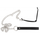 Зажим для половых губ с поводком Pussy Clamp With A Leash - Orion - купить с доставкой в Волгограде
